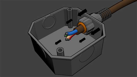 junction box fastened to conduit center knock out|knock out electrical box removal.